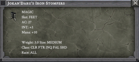 JOKAN'DARU'S IRON STOMPERS item card